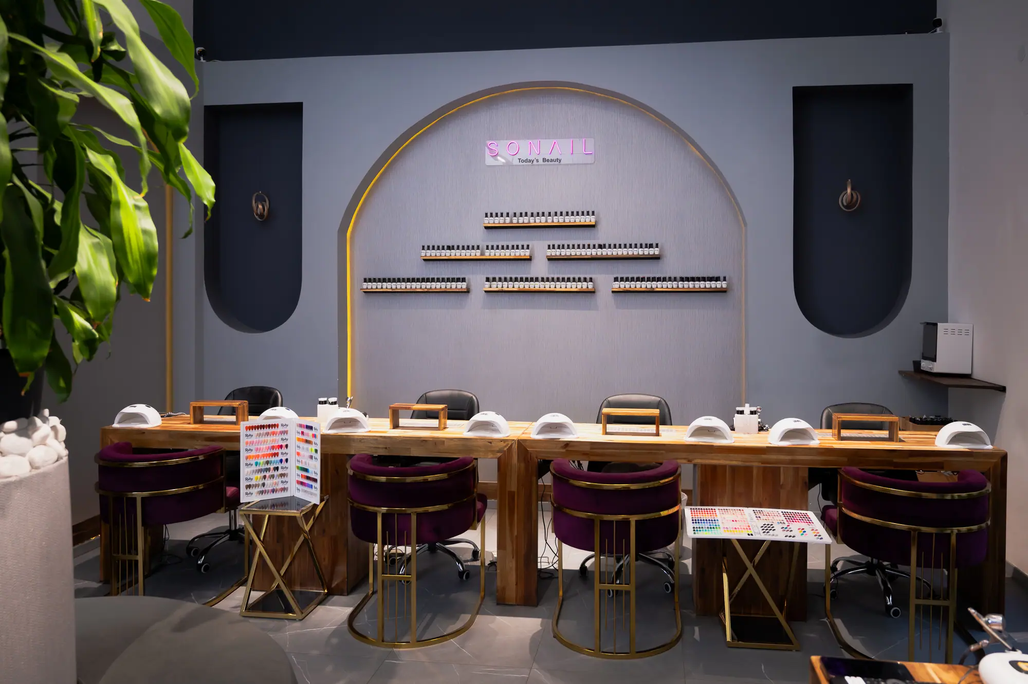 Im Kursraum von Nail2Learn in Wien