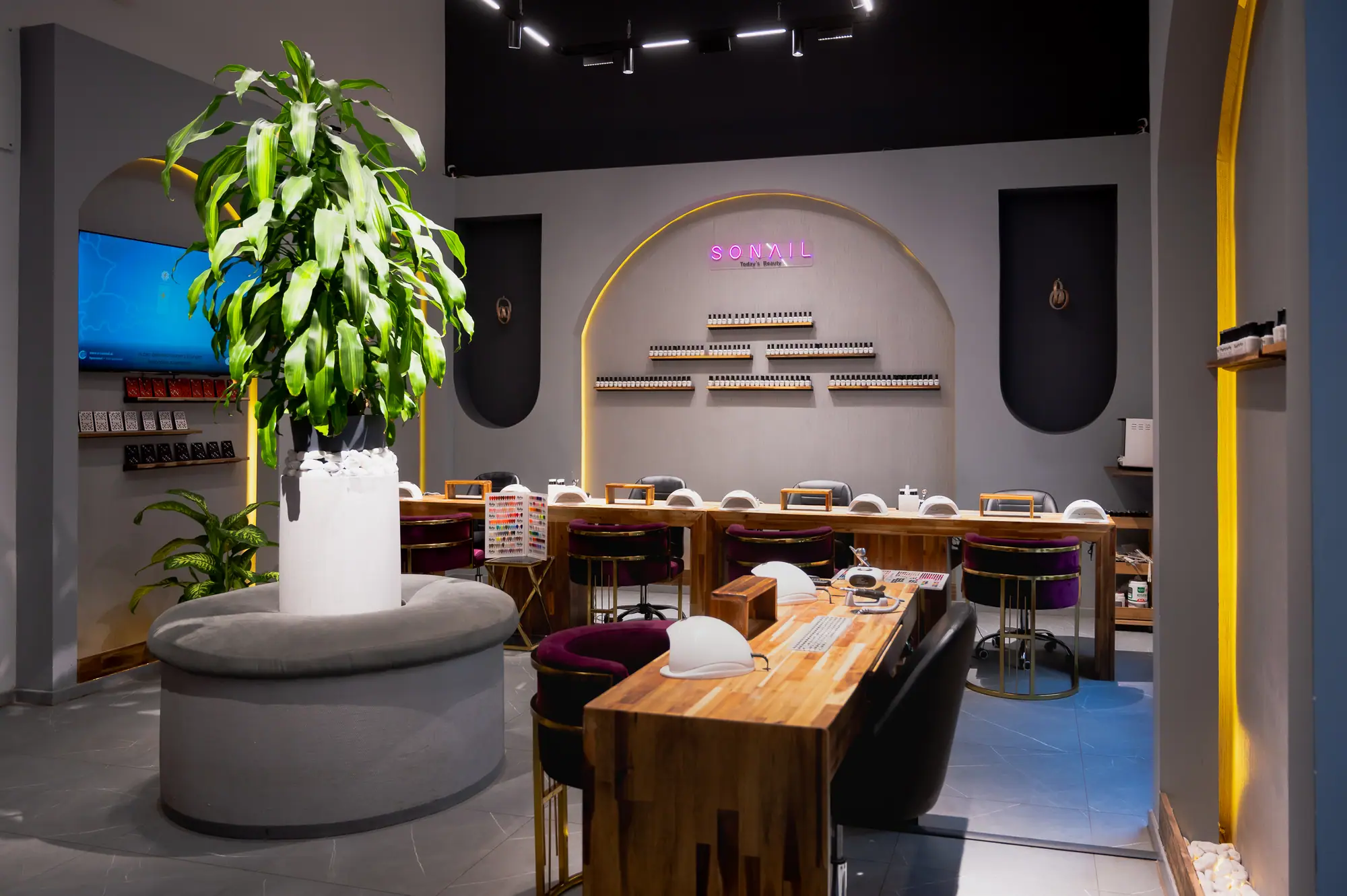 Im Kursraum von Nail2Learn in Wien