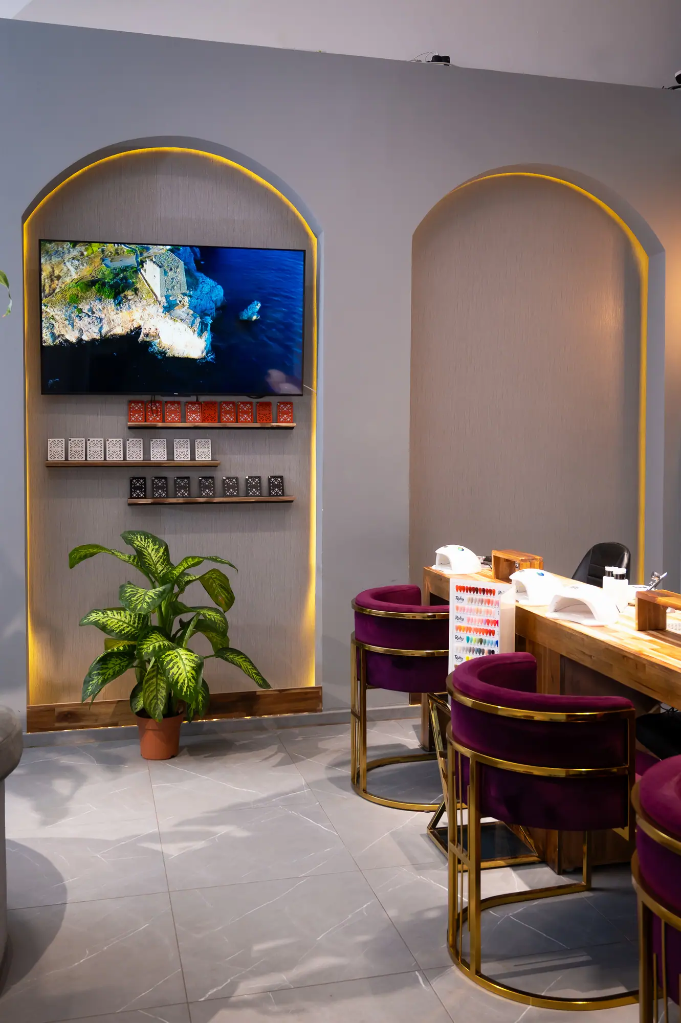 Im Kursraum von Nail2Learn in Wien